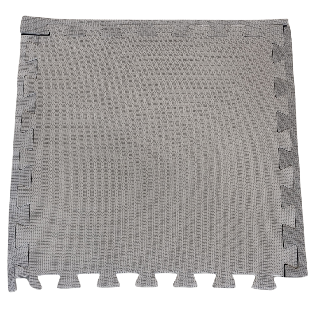 Tatame E.V.A 100×100 · 30mm · Preto/Cinza