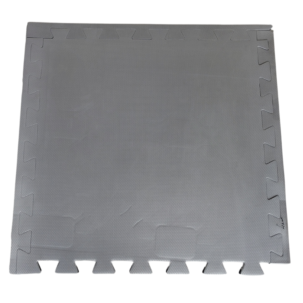 Tatame E.V.A 100×100 · 40mm · Preto/Cinza