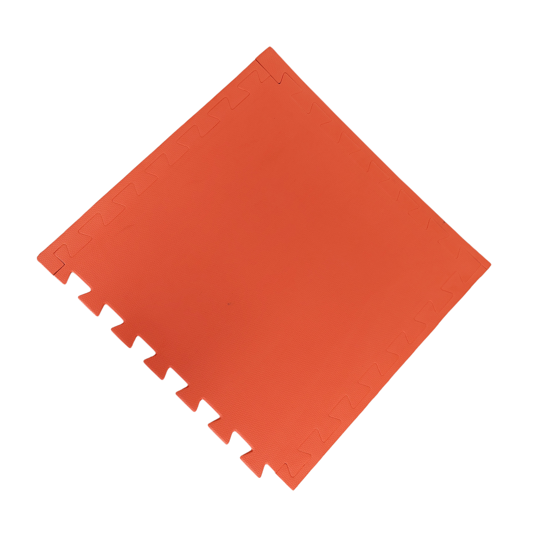 Tatame E.V.A 100×100 · 40mm · Preto/Laranja - Imagem 2